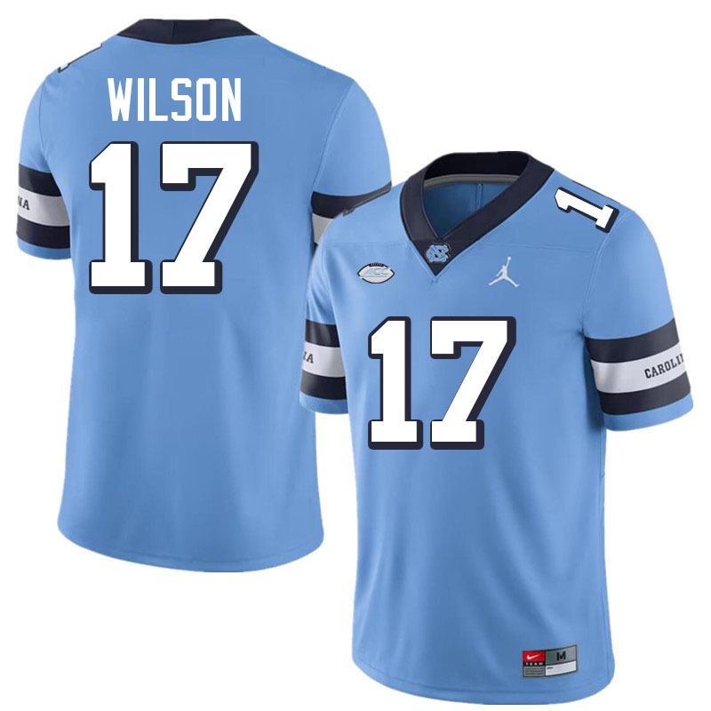 #17 Adrian Wilson North Carolina Tar Heels College Football Jersey Stitched-Retro Blue